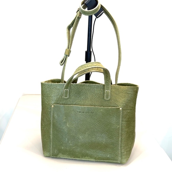 Portland Leather Goods Medium Crossbody Tote Kiwi - Picture 3 of 5